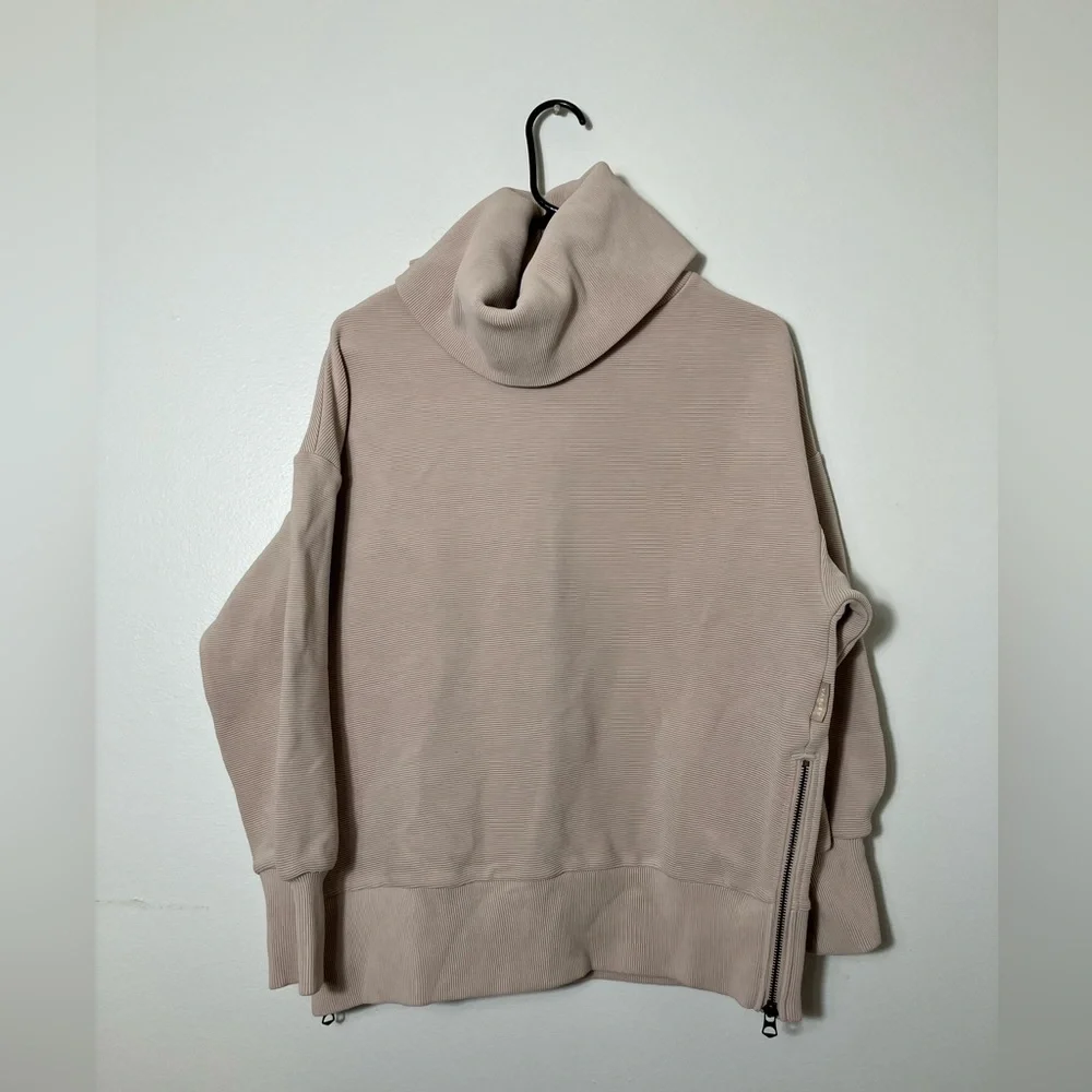 Varley Milton Sweat Sweatshirt Womens Size XS oversized Pullover Rib Knit Cowl‎ - Picture 2 of 10
